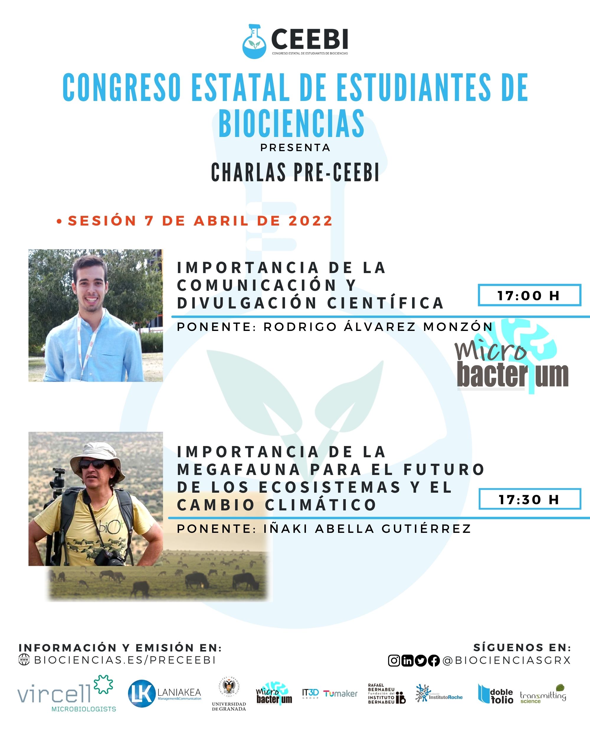 Charlas pre-CEEBI 1 | Sesión 1 | Rodrigo Álvarez e Iñaki Abella