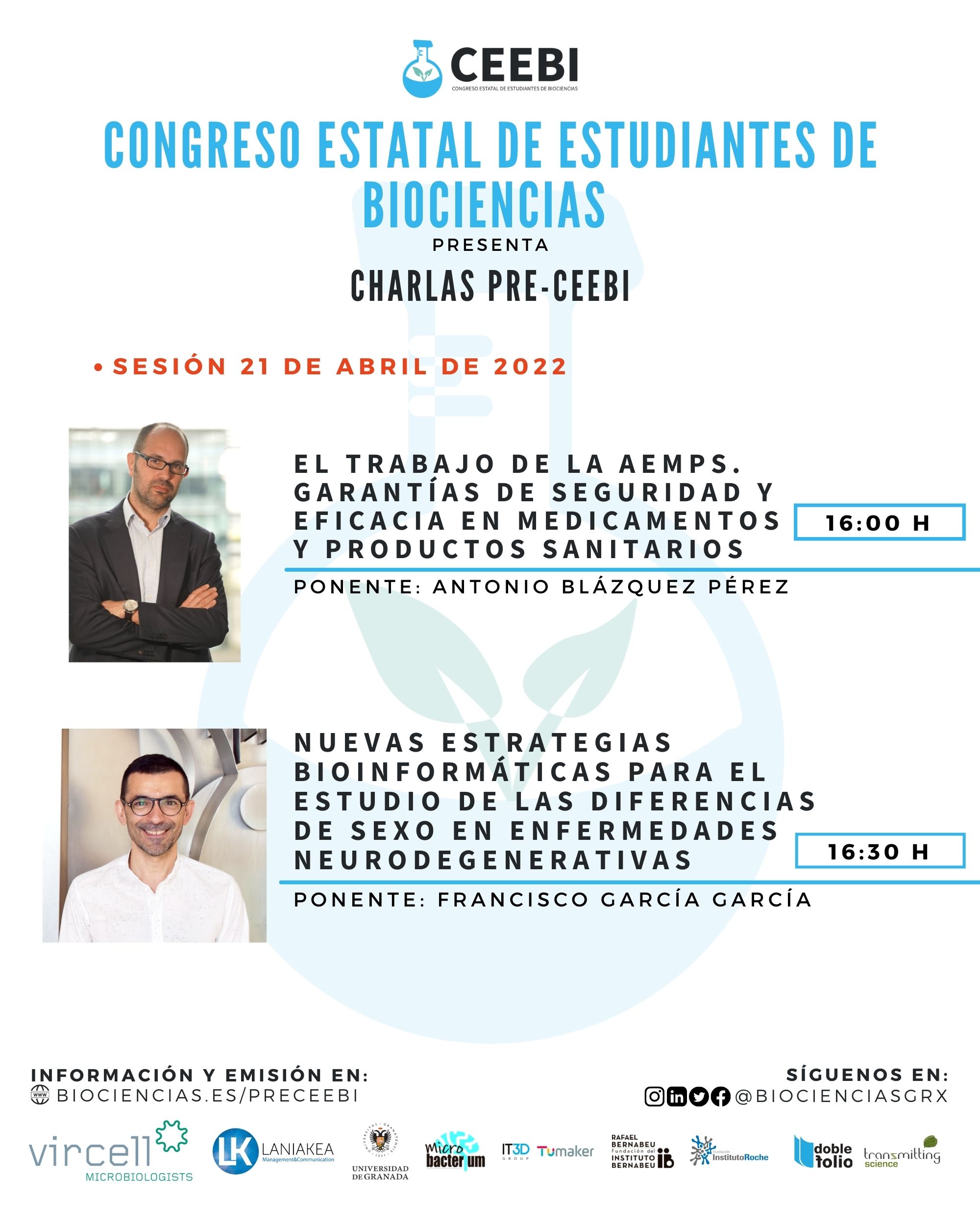 Charlas pre-CEEBI | Sesión 3 | Antonio Blázquez y Francisco García