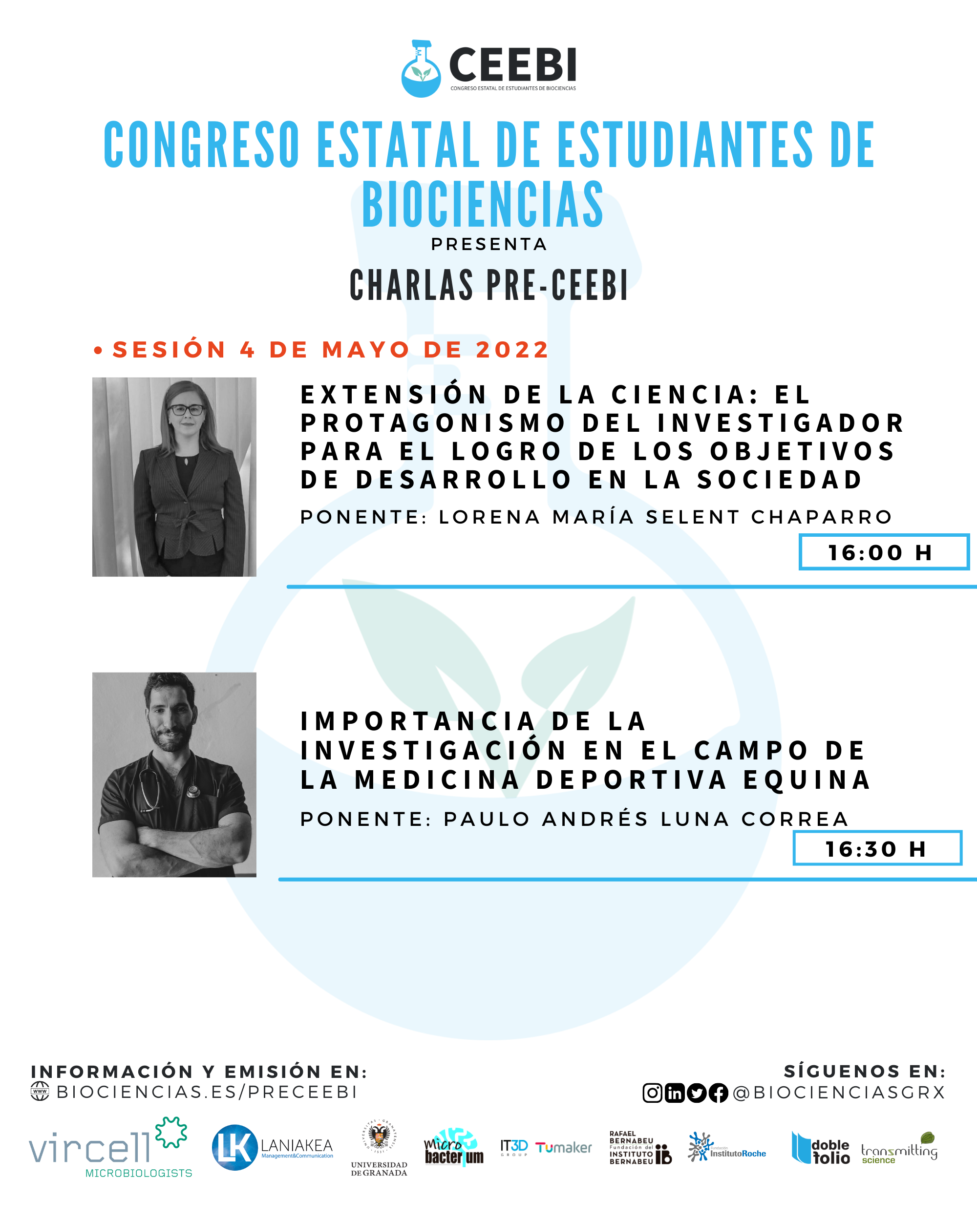 Charlas pre-CEEBI | Sesión 5 | Lorena Selent y Paulo Luna