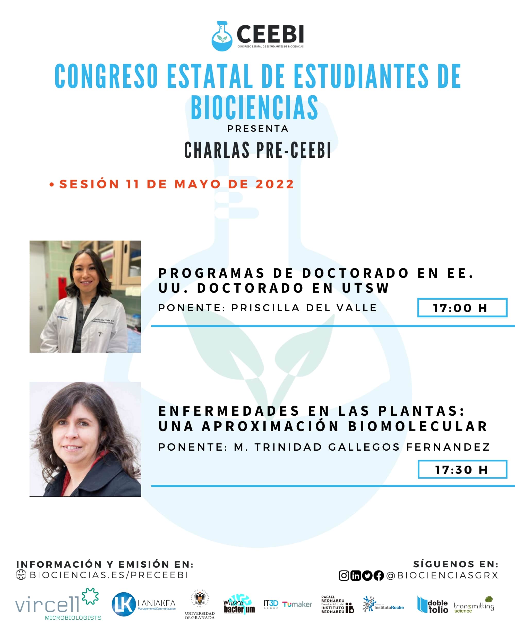 Charlas pre-CEEBI | Sesión 8 | Priscilla del Valle y M. Trinidad
