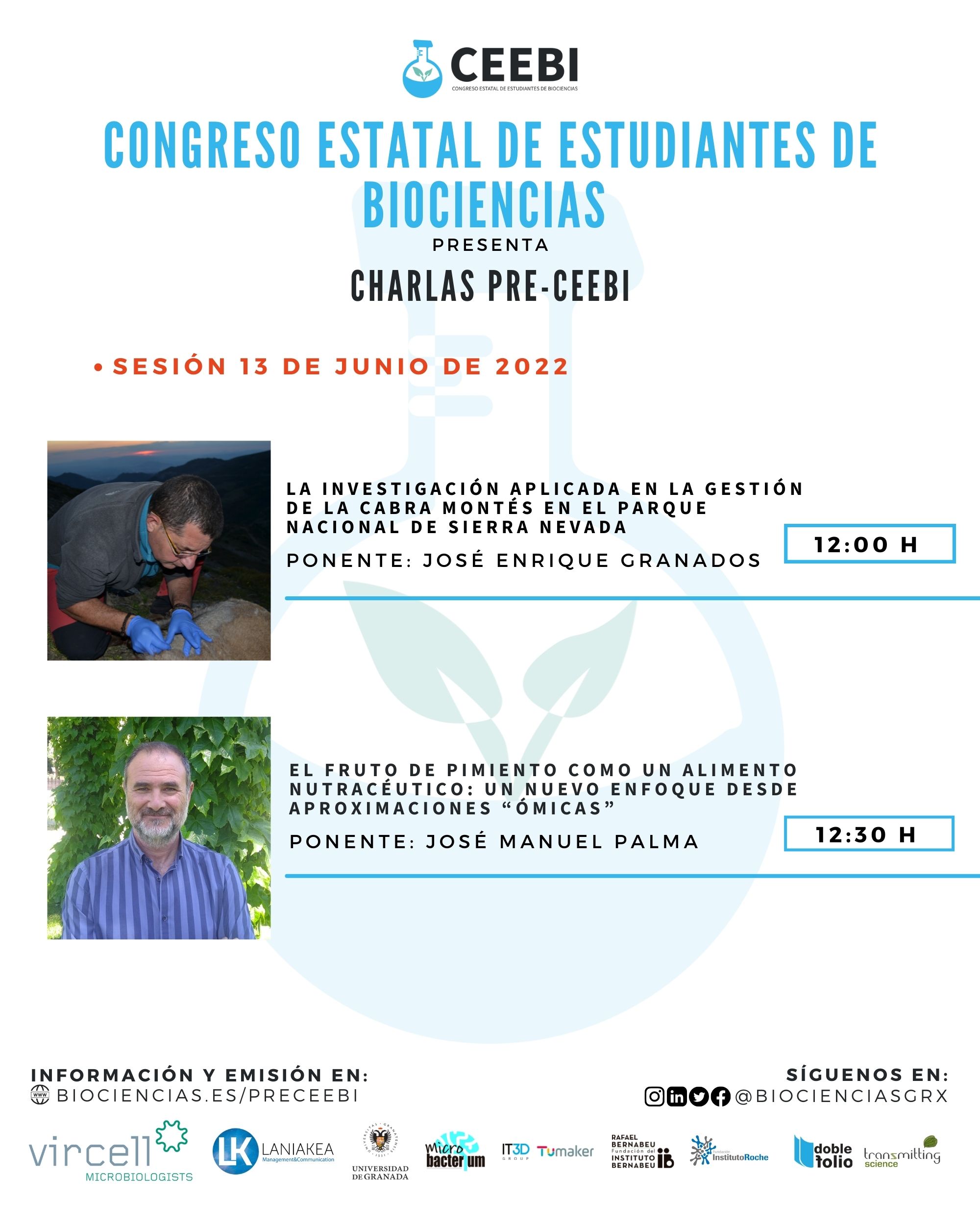 Sesión 15 | Charlas pre-CEEBI | José Enrique Granados y José Manuel Palma