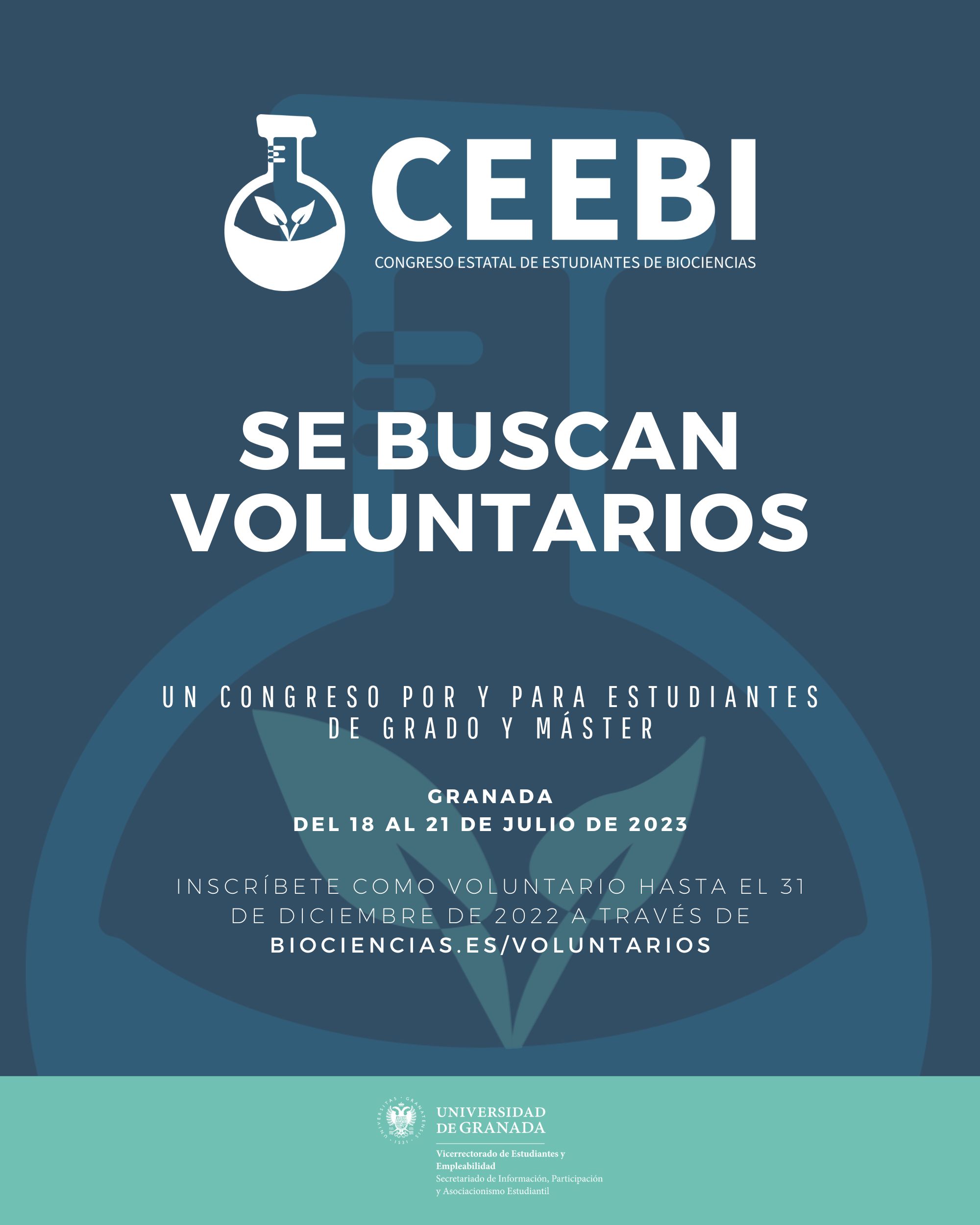 Cartel voluntarios Ceebi